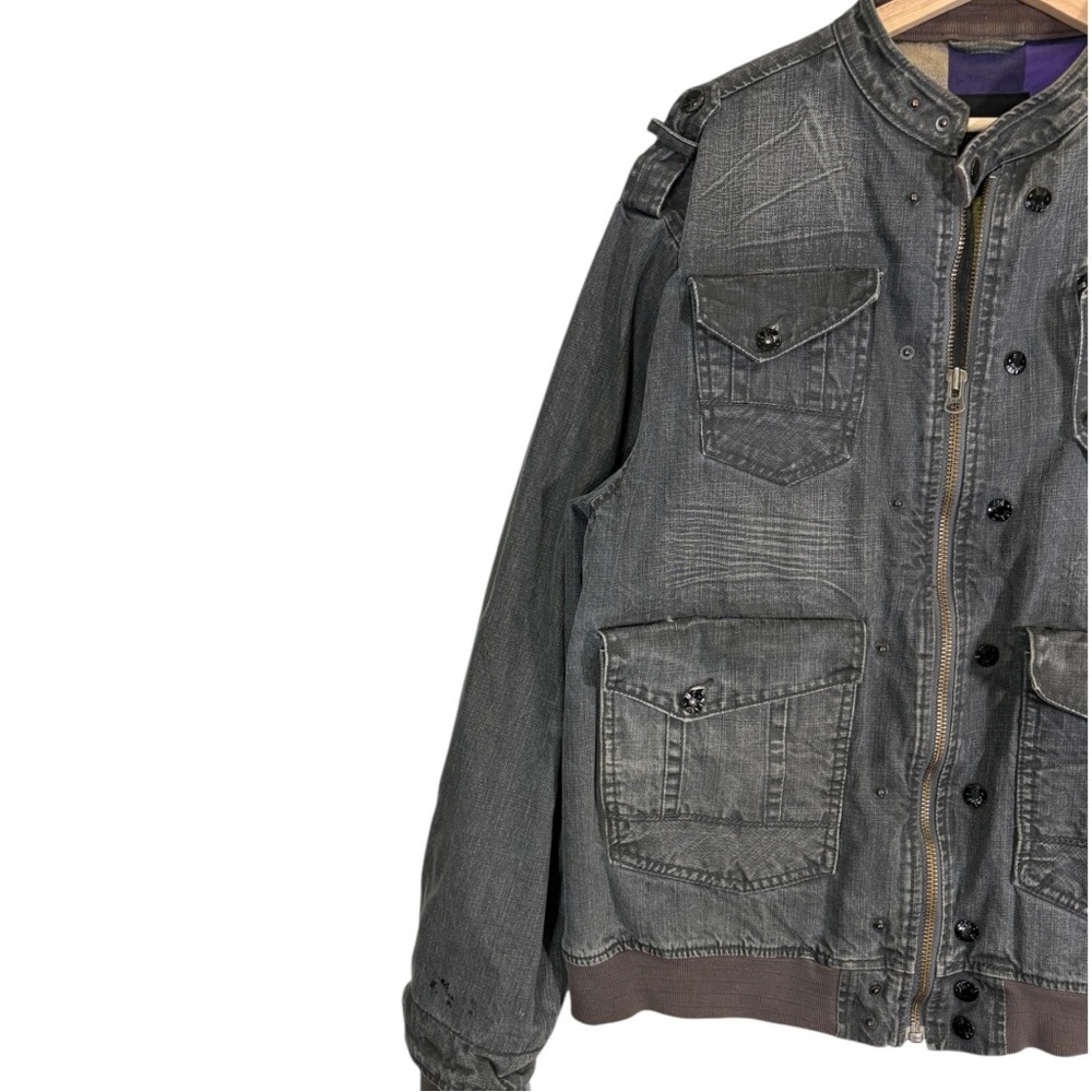 Vintage Syn Jeans Y2k Jacket Size 2XL - Picture 4 of 12